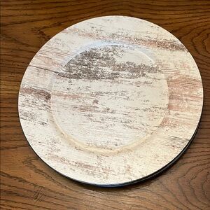 American Atelier Cream‎ and Brown Charger Plates